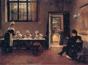 George Adolphus Storey Orphans Spain oil painting artist